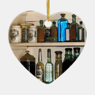 Adorno De Cerámica Botellas y cestas