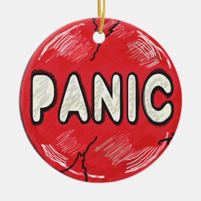 Adorno De Cerámica Botón de pánico (Frente)