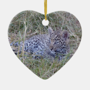 ADORNO DE CERÁMICA BOTSWANA 1 DE LA CUBIERTA LEOPARDE