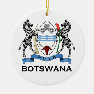 Adorno De Cerámica BOTSWANA - bandera/emblema/escudo de armas/símbolo