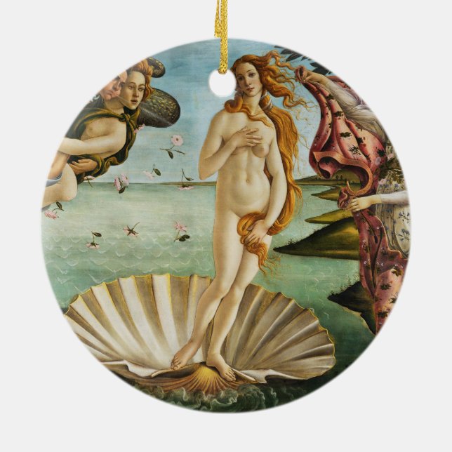Adorno De Cerámica BOTTICELLI - El nacimiento de Venus 1483 (Atrás)