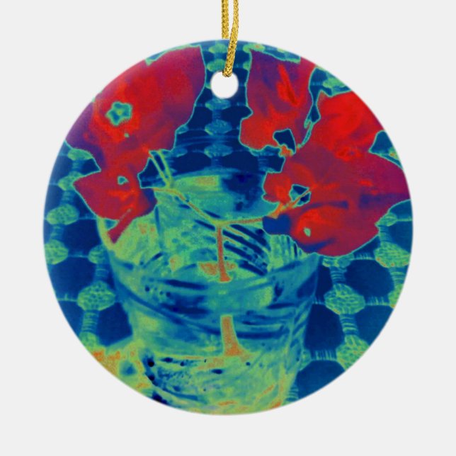 Adorno De Cerámica bougainville image (Frente)