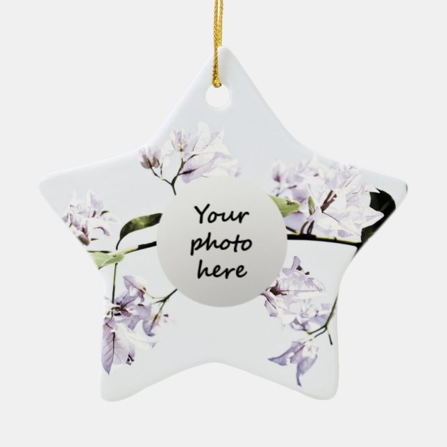 Adorno De Cerámica Bougainvillea (Frente)