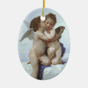 Adorno De Cerámica Bouguereau - L'Amour y Psyché, Enfants