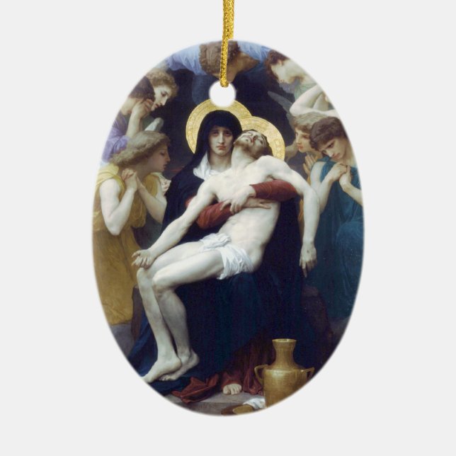 Adorno De Cerámica Bouguereau - Pietà (Frente)