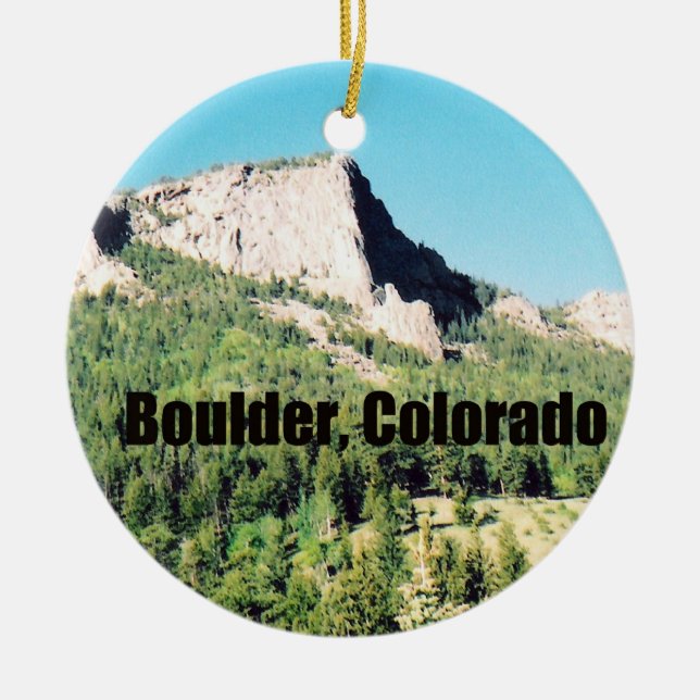 Adorno De Cerámica Boulder, Colorado (Frente)