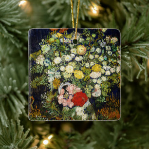 Adorno De Cerámica Bouquet de flores en una bolsa de Vincent Van Gogh