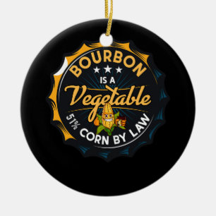 Adorno De Cerámica Bourbon es un maíz dulce vegetal de Lawn Bourbo