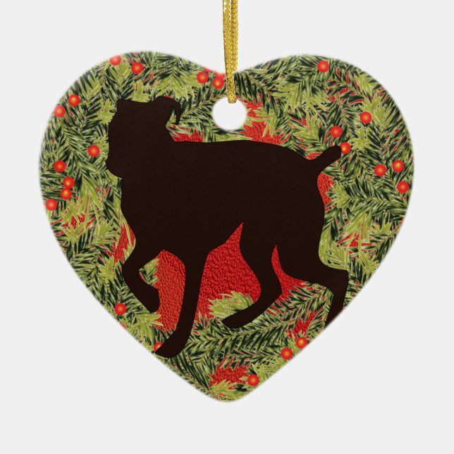 Adorno De Cerámica Boxeador de la guirnalda (Frente)