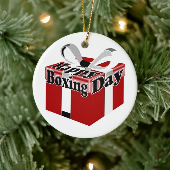 Adorno De Cerámica Boxing Day (Árbol)