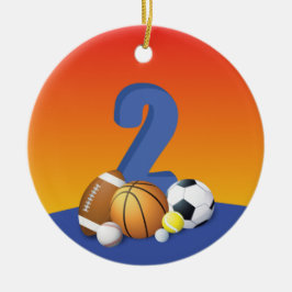 Adorno De Cerámica Boy 2.º Balls Deportiva