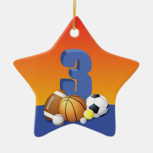 Adorno De Cerámica Boy 3.ᵉʳ Balls Deportiva