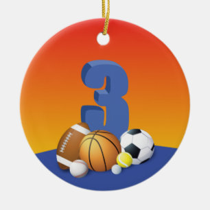 Adorno De Cerámica Boy 3.ᵉʳ Balls Deportiva