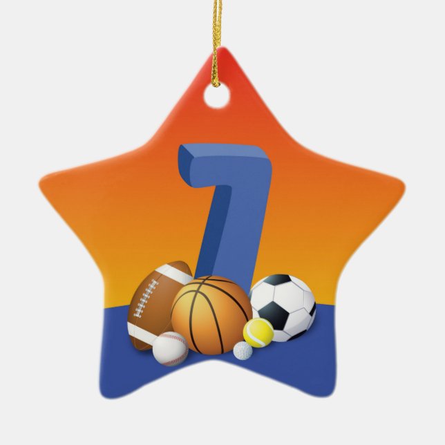 Adorno De Cerámica Boy 7.º Balls Deportiva (Frente)