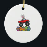 Adorno De Cerámica Boys Easter Monster Truck Happy Easter Day Eggs To<br><div class="desc">Boys Easter Monster Truck Happy Easter Day Eggs Toddler Kids T-Shirt</div>