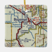 Bozeman MT Vintage Map