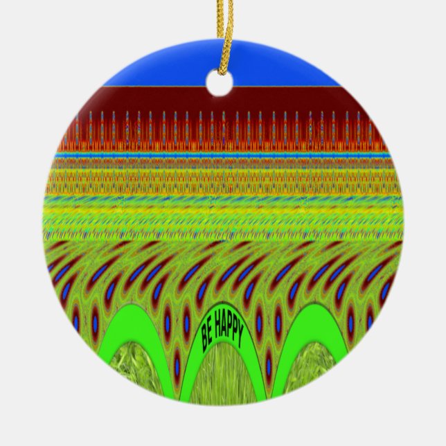 Adorno De Cerámica Br Feliz de tener un buen día (Frente)