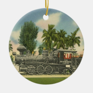 Adorno De Cerámica Bradenton Steam Locomotive