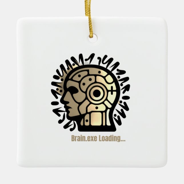 Adorno De Cerámica Brain.exe Cargando… (Anverso)
