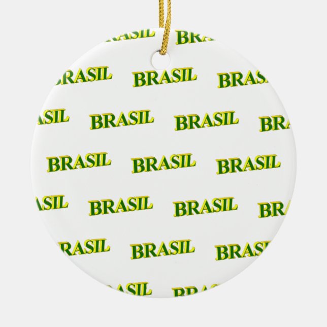 Adorno De Cerámica Brasil 3D (Frente)