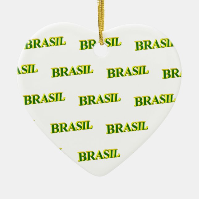 Adorno De Cerámica Brasil 3D (Frente)