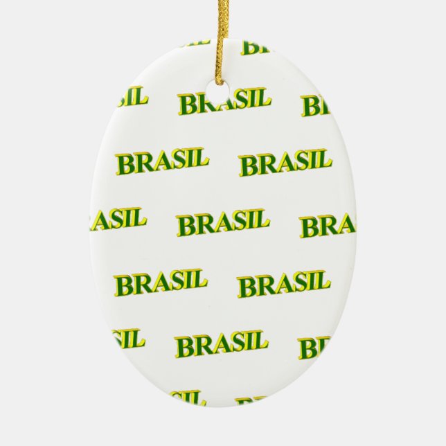 Adorno De Cerámica Brasil 3D (Frente)