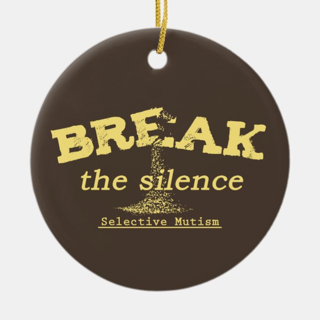 Adorno De Cerámica Break the Silence (Frente)