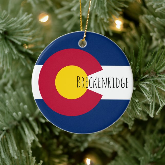Adorno De Cerámica Breckenridge - COLORADO (Árbol)