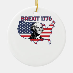 Adorno De Cerámica Brexit 1776 4 de julio Día de la Independencia