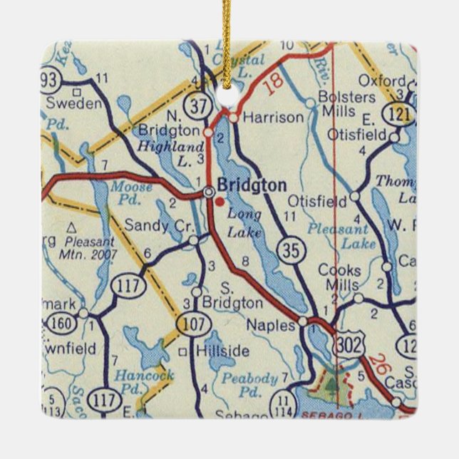 Adorno De Cerámica Bridgeton Maine (Reverso)