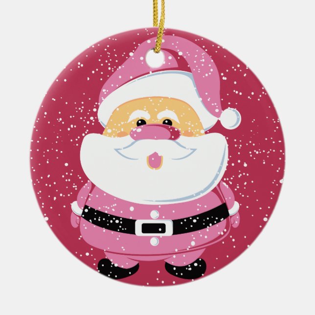 Adorno De Cerámica Brillantes y extravagantes vacaciones de Navidades (Frente)