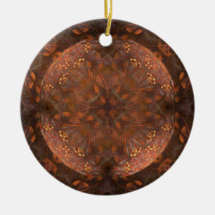 Adorno De Cerámica Brillo de Cobre Dorado