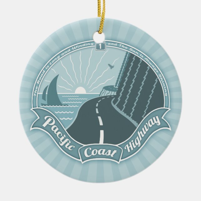 Adorno De Cerámica Brillo de enrollado PCH (Frente)