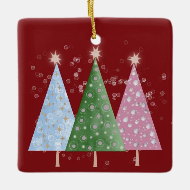 Adorno De Cerámica Brillo de Navidad (Anverso)