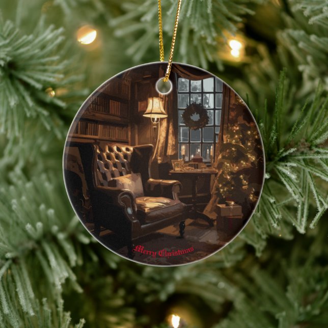 Adorno De Cerámica Brillo festivo (Árbol)