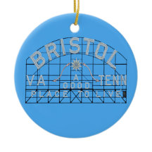 Bristol Slogan Rótulo Azul