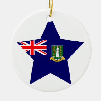 Adorno De Cerámica Británico+Virgen+Estrella de las islas