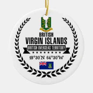 Adorno De Cerámica British Virgin Islands