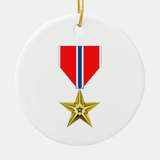 ADORNO DE CERÁMICA BRONZE STAR MEDAL (Frente)