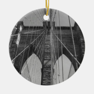 Adorno De Cerámica Brooklyn Bridge New York
