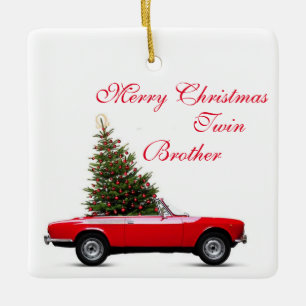 ADORNO DE CERÁMICA BROTHER CHRISTMAS ORNAMENT & WISHES