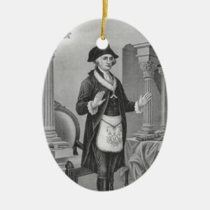 Adorno De Cerámica Brother George Washington