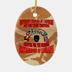 Adorno De Cerámica Brotherhood of Military Comrades