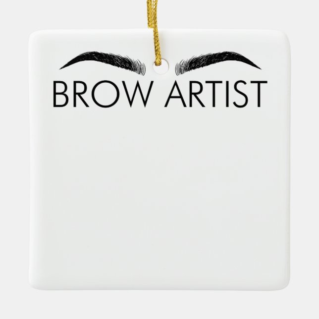 Adorno De Cerámica Brow Artist Brow Lounge Eyebrow Lover Br (Anverso)