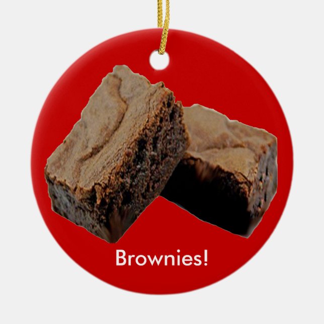 Adorno De Cerámica Brownies Ornament (Frente)
