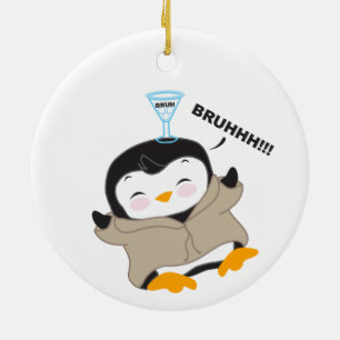 Adorno De Cerámica Bruh Penguin - Tipsy