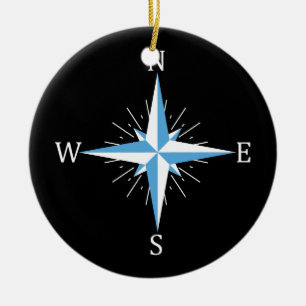 Adorno De Cerámica brújula eólica
