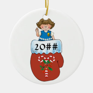 Adorno De Cerámica Brunette de la manopla de la margarita