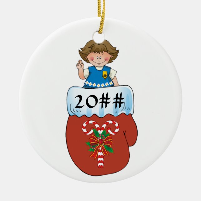 Adorno De Cerámica Brunette de la manopla de la margarita (Frente)