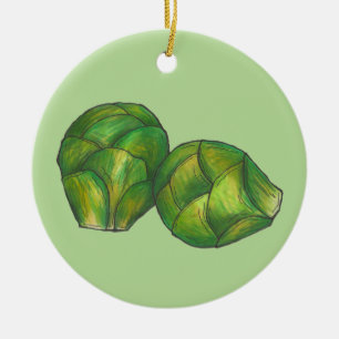 Adorno De Cerámica Bruselas Provoca Jardín vegetal verde